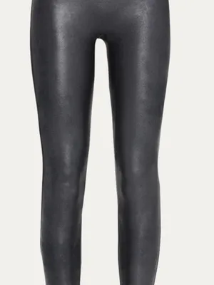 SPANX Faux Leather Leggings Women’s Black Sz Medium High Rise Shaping Pants NWOT thumbnail 6