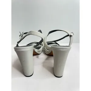 Franco Sarto Sandals Size 10 Gray Leather Ankle Strap‎ Open Toe Block Heel thumbnail 10