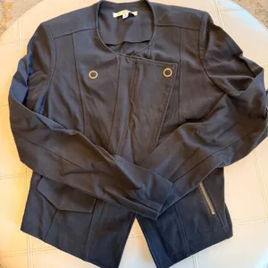 Cabi Black Asymmetrical Moto Jacket S Structured Zip Front‎ Ponte Stretch Career thumbnail 10