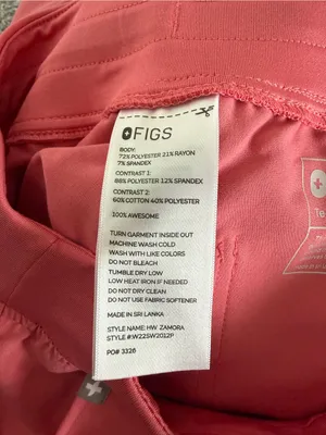 FIGS Coral Pink Technical Top thumbnail 4