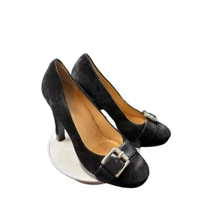 Michael Kors Women's Black Suede Buckle Heel Pumps sz 7.5 thumbnail 6