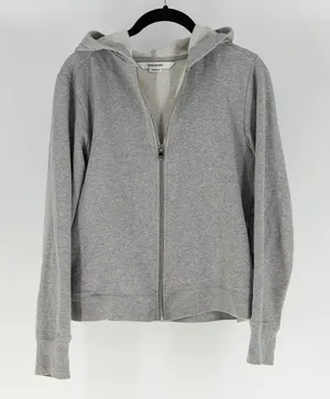 Zadig And Voltaire Comfy Zip Cotton Terry Lined Full Zip Skull Jacket Gray XS thumbnail 1