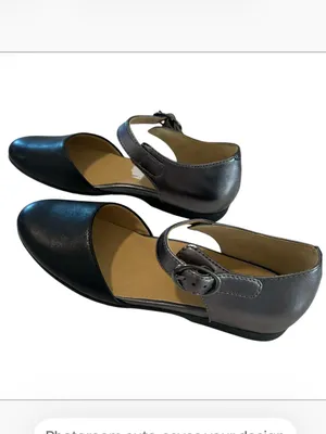 Dansko Liv Mary Jane Flat, Black/Pewter, Size EY39/US8.5-9, NWOT thumbnail 4