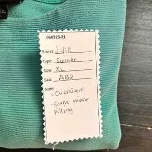 J Jill Tunic Sweater‎ XL Green thumbnail 8