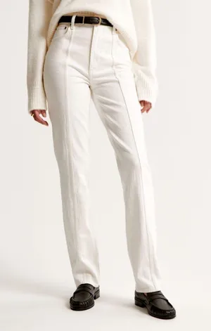 Abercrombie Ultra High Rise 90s Straight Jeans thumbnail 3