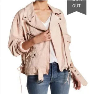 Free People Pink Denim Jacket thumbnail 1