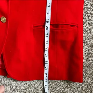 Pendleton Virgin Wool Red Blazer Jacket Holiday Christmas Formal Large Medium thumbnail 8