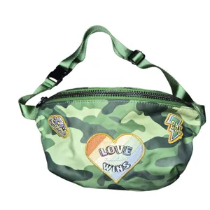 Stoney Clover Lane Fanny Pack Camo Belt Bag Crossbody Feminist Pride Patches 12" thumbnail 1