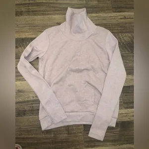Alo Yoga Clarity Long Sleeve sweater knit top turtleneck pink classic fall S $98 thumbnail 2