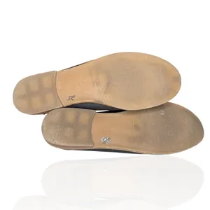 Anne Klein iFlex Nicola Size 9.5M‎ Shoes Black Gold Vegan Comfort Career Loafers thumbnail 7
