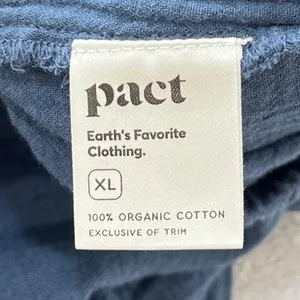 Pact Organic Cotton Fisherman Double Gauze Pull-On Pants XL Dark Blue thumbnail 5