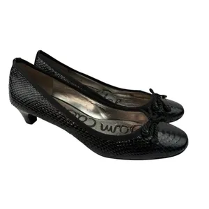 *Sam Edelman Hope Kitten Heels Women’s Size Back Patent Leather Academia Croc thumbnail 4