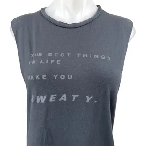 Good hYOUman Women's Gray Statement Sweaty Muscle Cami Camisole Tank Top Size M thumbnail 3