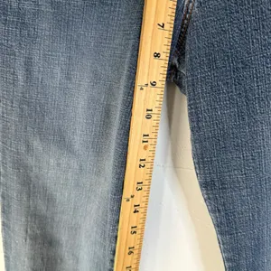 Tyte The Worlds Coolest Jeans Y2k Size 9‎ Blue Bootcut Distressed Flare Denim thumbnail 8