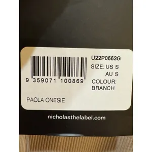 NICHOLAS THE LABEL Paola Stretch Ribbed Knit Romper Size‎ Small Medium Branch thumbnail 7