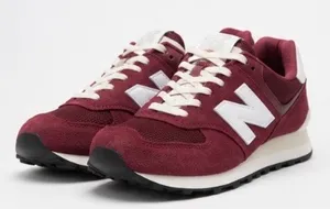 New Balance Burgundy Women's Retro Sneakers thumbnail 1