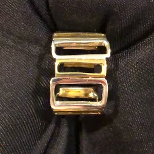 SILPADA Sterling Silver and Gold Tone Framework Two Tone Ring Sz 6 thumbnail 6