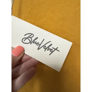 BlueVelvet Oversized‎ Star Patched Top in Mustard Large Top Shirt Tunic thumbnail 5