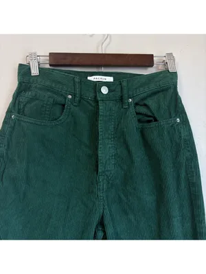 Pacsun Green Corduroy Dad Jeans High Rise Straight Leg Button Fly Size 26 thumbnail 5