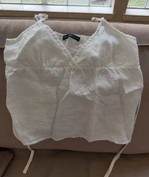 Brandy Melville White Tank Top thumbnail 1