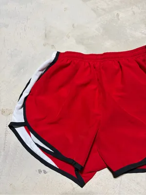 Nike Women’s Red Running Shorts with White Trim medium thumbnail 5