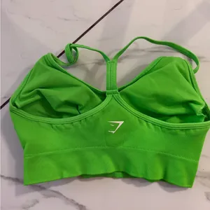 Vibrant Green Women's Gymshark sports Bra thumbnail 2