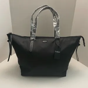 Botkier Tote Bag New York Bond Zipper Accents Organize Labtop Travel Work Black thumbnail 3