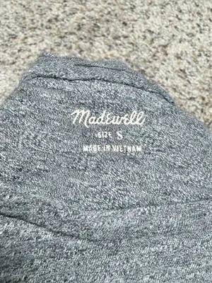 Madewell Whisper Cotton Crewneck Tee Small S Grey Heather Short Sleeve C0984 thumbnail 3