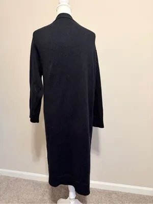 Revolve One Grey Day midi calf long knit duster size small oversized black NWOT thumbnail 4