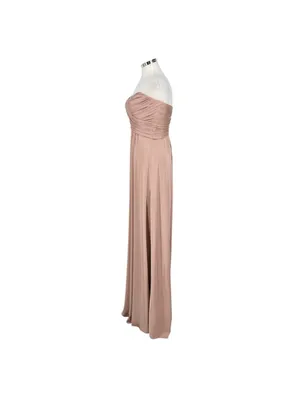 La Femme Blush Pink Strapless High Slit Floor-Length Formal Gown Size 6 thumbnail 6
