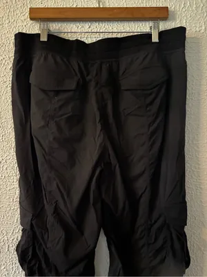 Lululemon Beyond the Studio Ruched Cargo pants LW5GILS black thumbnail 11