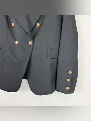 Lioness Palermo Blazer‎ Black Double Breasted Size Medium thumbnail 10