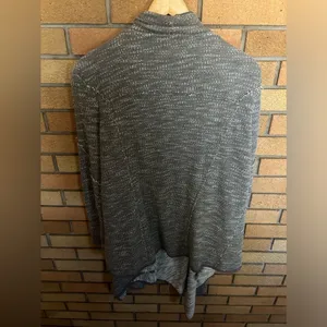 Free People In The Loop Gray Boucle Knit Open Front Waterfall Cardigan Size S thumbnail 7