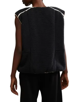 FREE PEOPLE Movement Keep It Cozy Fleece Vest in Black Size Medium thumbnail 10