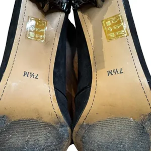 J Renee Shoes Womens Size 7.5 Black Pointed Toe Pumps Stiletto‎ Croc D'Orsay thumbnail 11