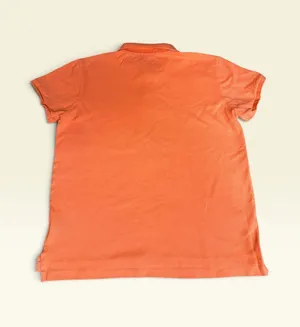 Ralph Lauren Polo Shirt Womens Large Peach Orange Lilac Classic Fit Preppy Y2K thumbnail 2