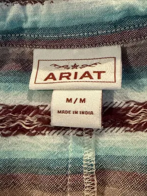 Ariat Women’s M Southwestern Stripe Western Button Down Shirt 10028698 thumbnail 5