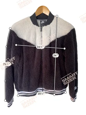 Nike Black and Cream Sherpa Zip Jacket thumbnail 5