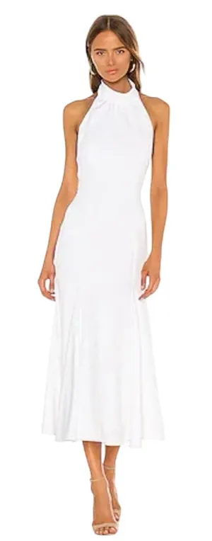 Milly Penelope Open Back Midi Dress Size 2 thumbnail 1
