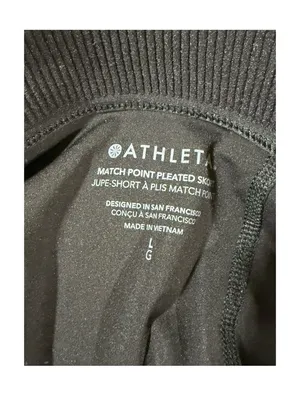 Athleta Match Point Pleated Skort Black Size Large NWT Tennis Golf $79 thumbnail 9