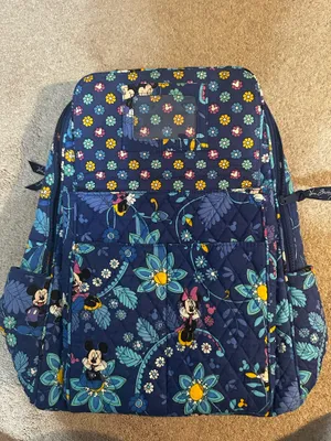 Retired Vera Bradley Disney Parks Mickey and Minnie Paisley Backpack thumbnail 4