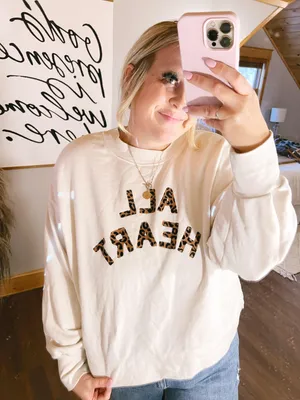 Old Navy All Heart Leopard Pullover thumbnail 1