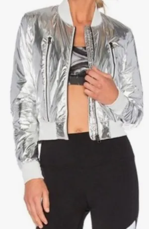 Alo Metallic Bomber Jacket thumbnail 1