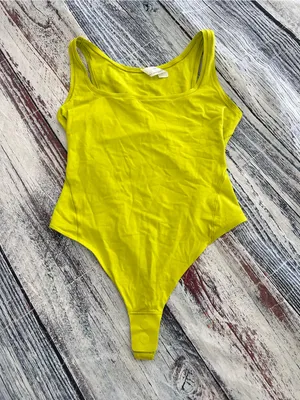 Lululemon Wundermost Ultra-Soft Nulu Square-Neck Sleeveless Bodysuit Lichen Lime thumbnail 2