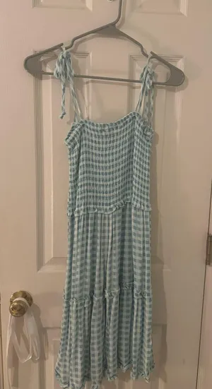Wild Fable Gingham Sundress Pastel thumbnail 2