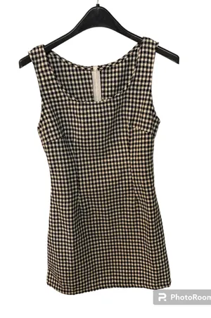 SheIn • Gingham Retro Black & White Mini Summer Dress thumbnail 2