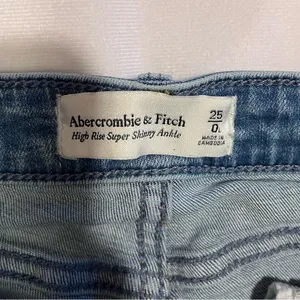 abercrombie & fitch | high rise super skinny ankle thumbnail 4