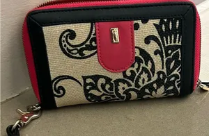 Spartina Linen and Leather Bag in Pink thumbnail 6
