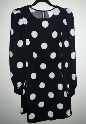 Polka Dot‎ Long Sleeve Dress H&M small thumbnail 1