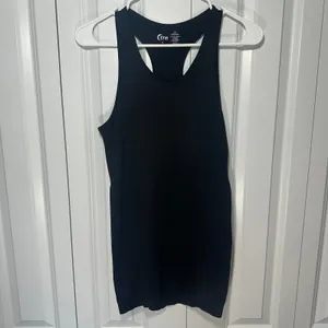 Zyia Active Tank Top Womens Small Black‎ Copper Charged Seamless Racerback Gym thumbnail 2